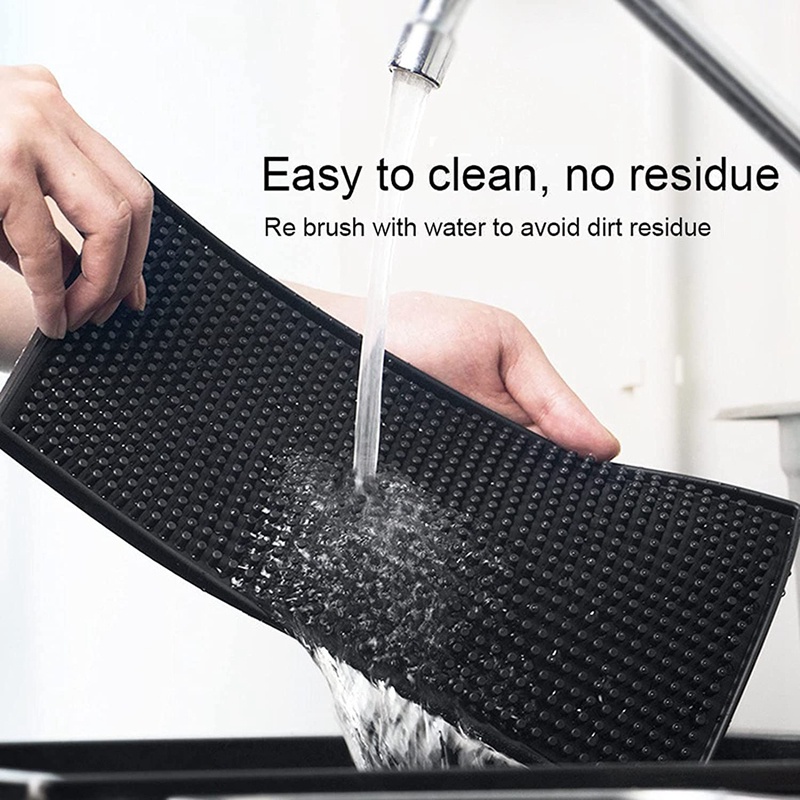 Waterproof Rubber Mat 30*60CM PVC Bar Mat Antislip Square Coffee