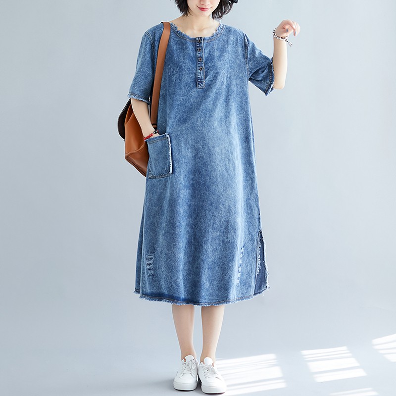 plus size denim dresses and skirts