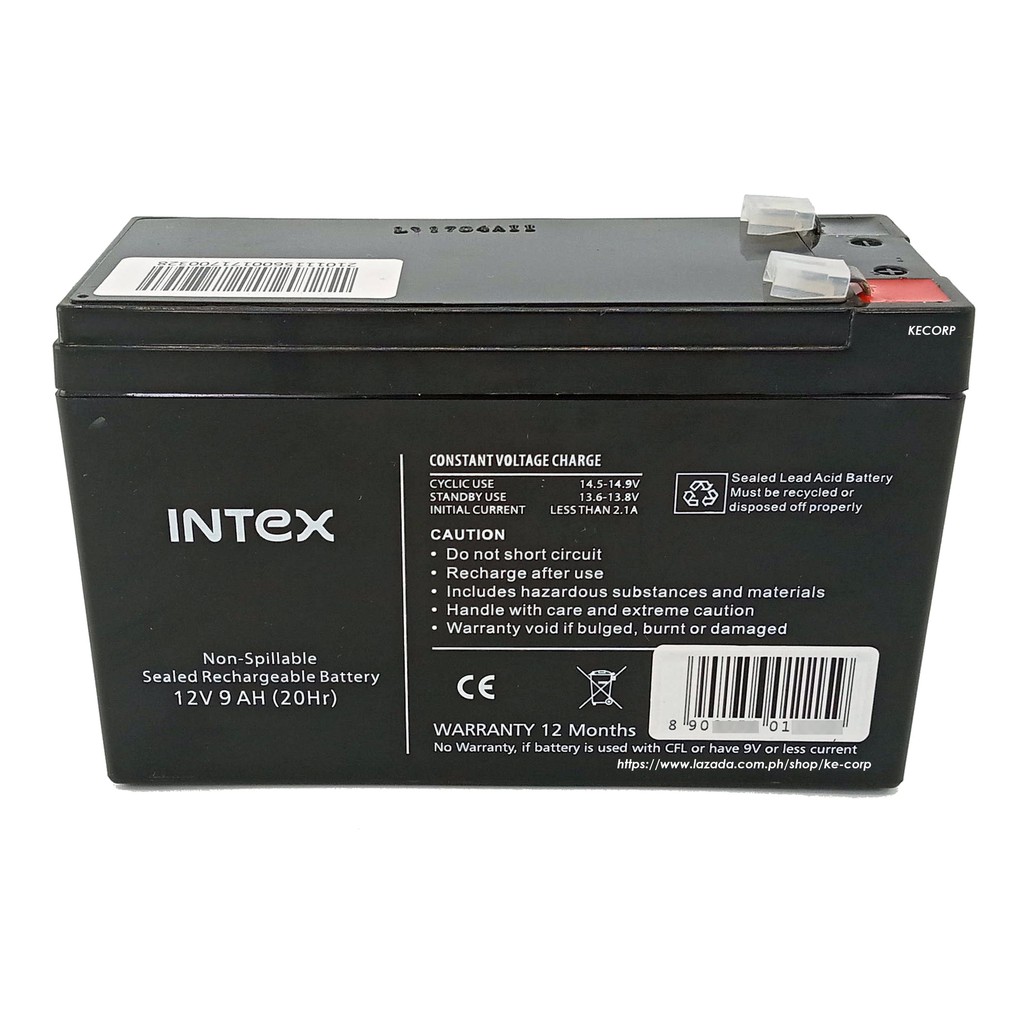 Intex Original Battery for UPS (1500VA 1050VA) 9.0AH Shopee Philippines