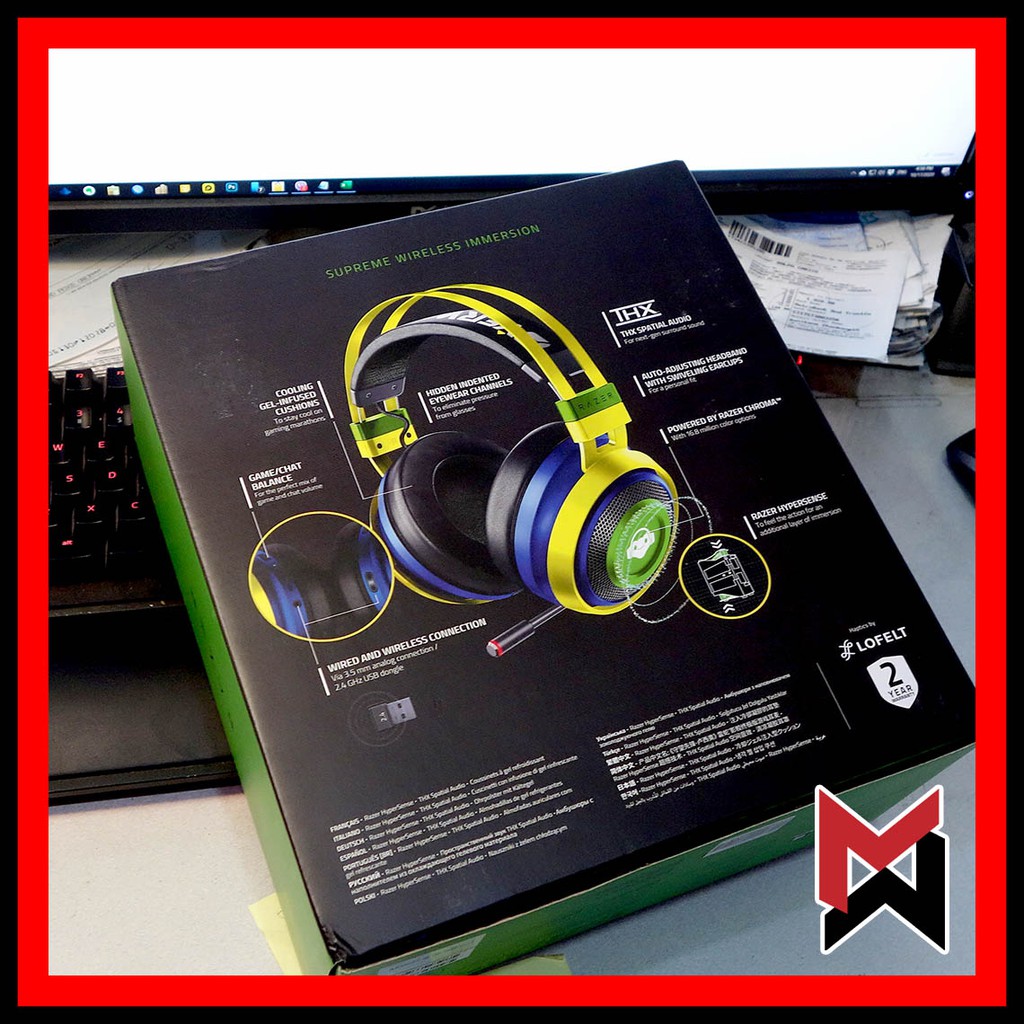 Razer Nari Ultimate Limited Lucio Overwatch Wireless Gaming Headset Shopee Philippines