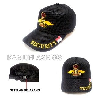 HITAM Wholesaler! Security Hat Black And Brown Embroidered SECURITY Hat #8