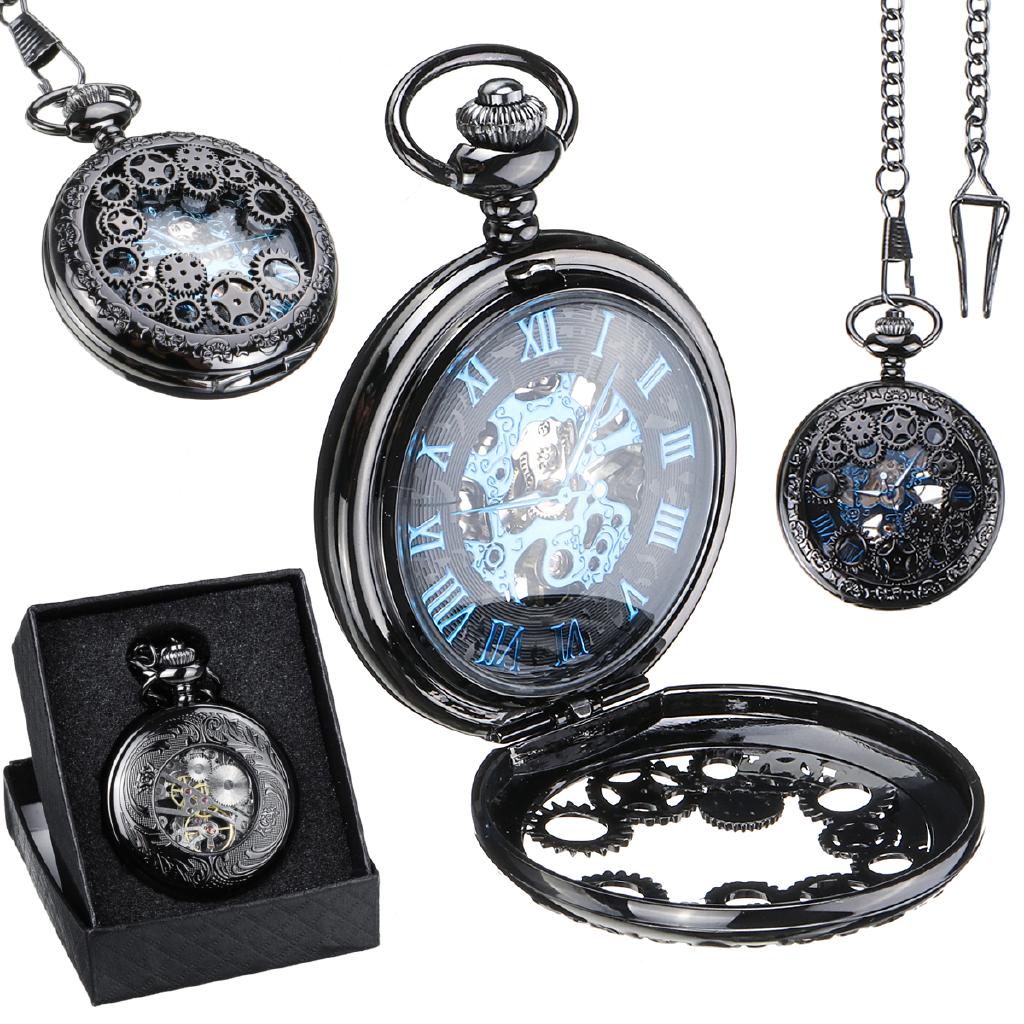 pocket watch with gears