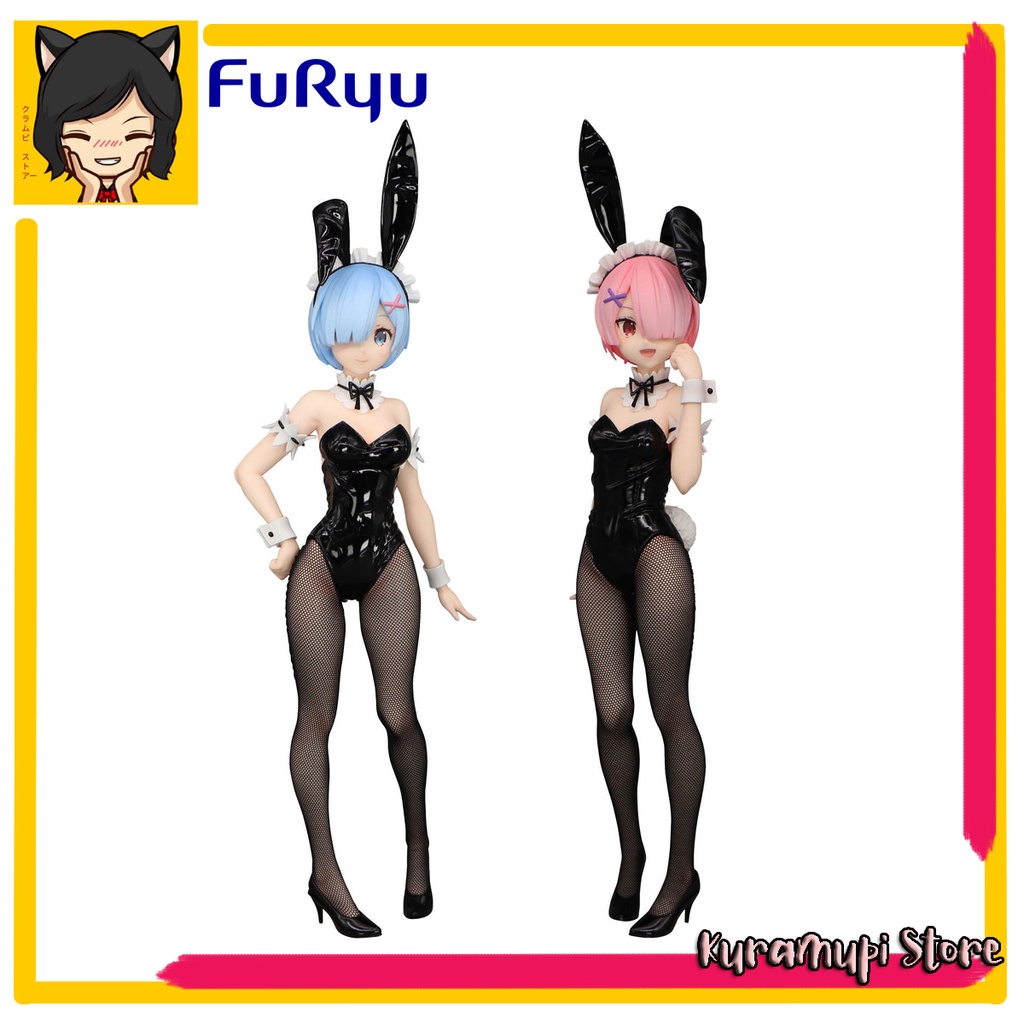 FuRyu BiCute Bunnies Figure Rem and Ram Bunny Ver. Set Shopee