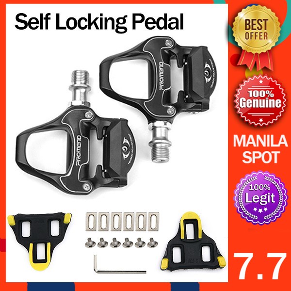 A Pair Lock Pedals Cleats Pedal MTB Road Bike Clipless Racing Bicycle