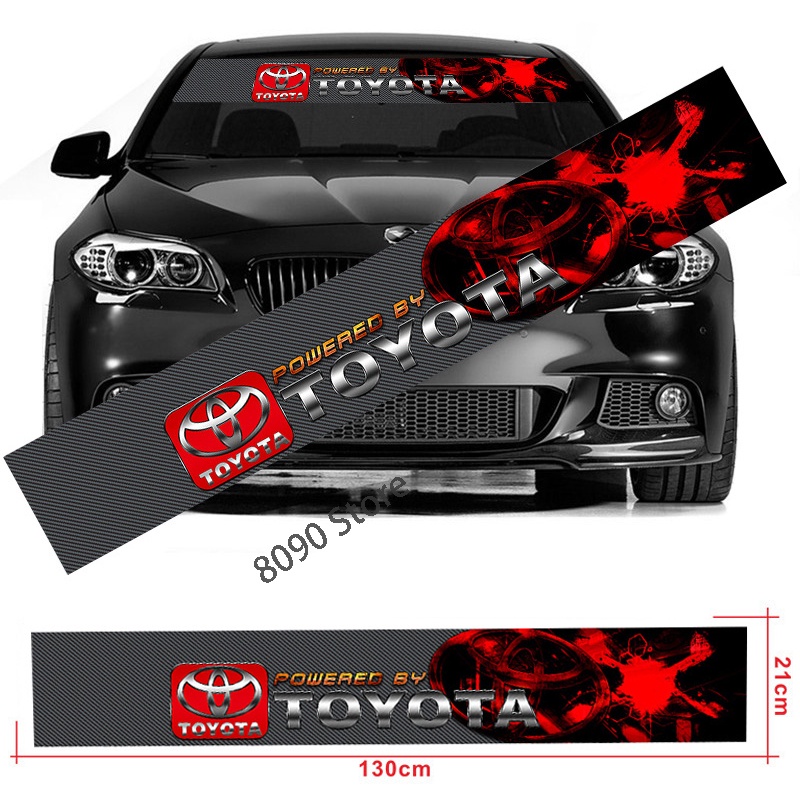 130*21cm Carbon Fiber Car Front Windshield Sticker Auto Rear Window