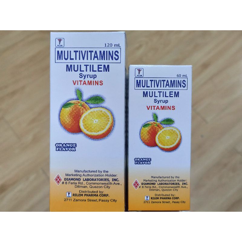 Multilem Multivitamins 60ml 120ml Syrup Shopee Philippines