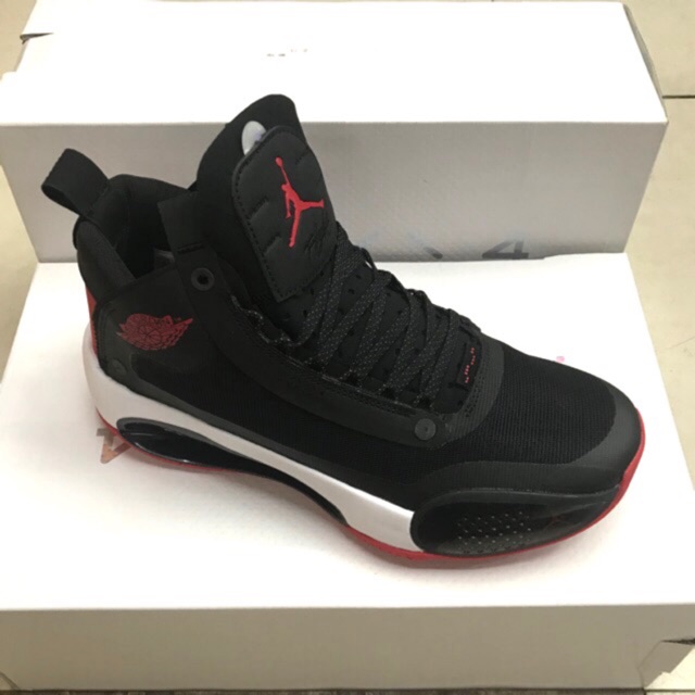 jordan 34 black white red
