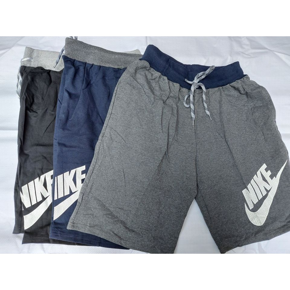 grey nike cotton shorts