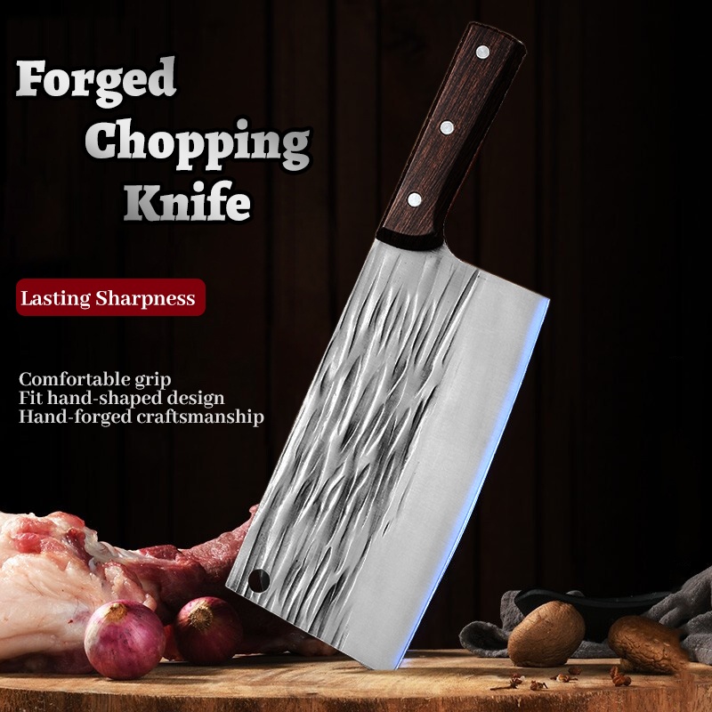 Butcher Knife Bone Chopping Knife Meat Vegetables Slicing Cleaver High