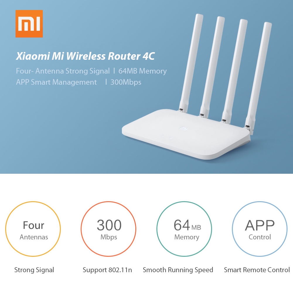 Original Xiaomi Mi WIFI Router 4C for Home Office