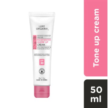 luxe organix power glow tone up cream