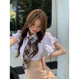 school suplies College Style Khaki Pleated Skirt Sets Japan Korean Students JK Uniform Hot Girl #9