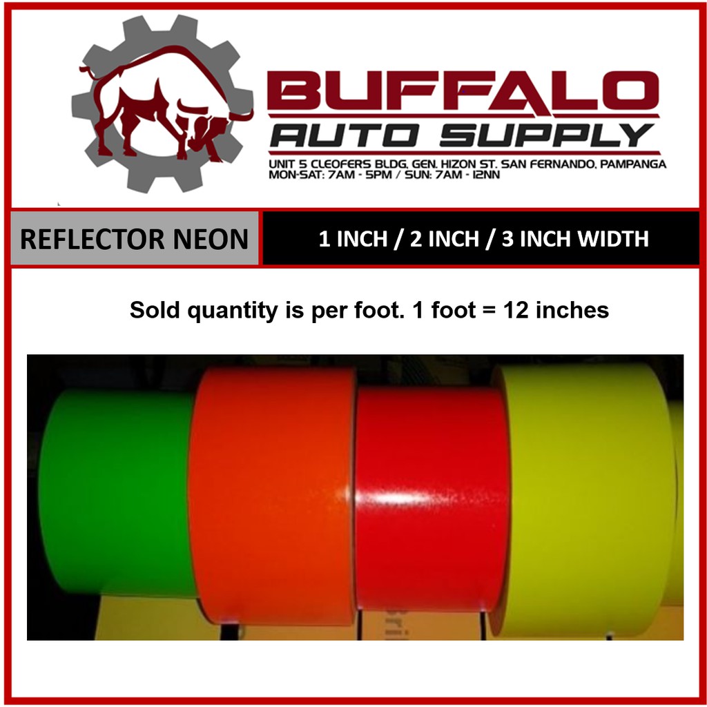 Reflector Sticker Neon 3 2 1 Inches Width Shopee Philippines