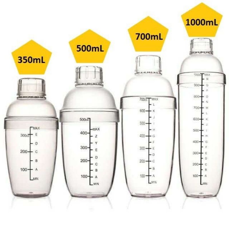 COD High Quality Acrylic Milk Tea Shaker Cocktail Juice Shopee