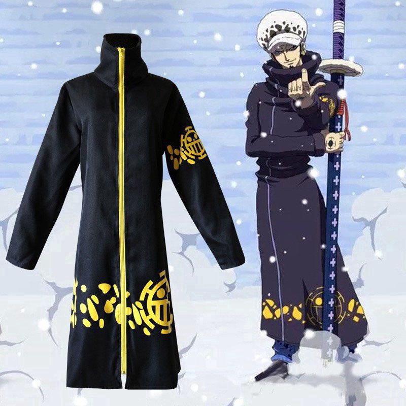 Japan Anime One Piece Cosplay Costume Trafalgar Law Cloak Hat Halloween Party Costume Shopee Philippines