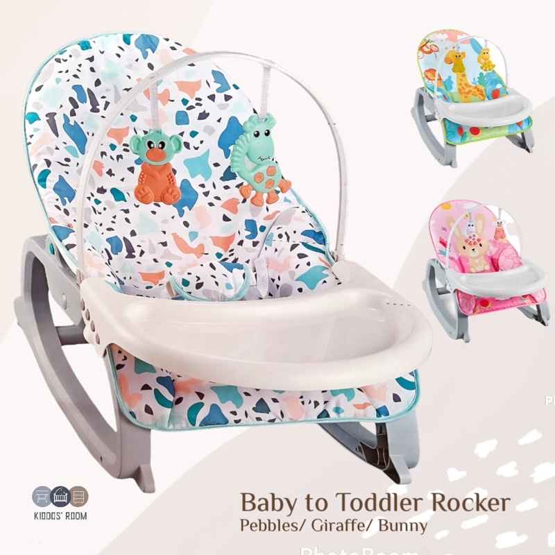 Baby to Toddler Rocker with Tray / Baby Rocker/ Toddler Rocker | Shopee ...