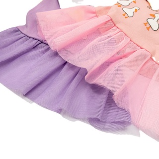 Cartoon Duck Printing Dog Princess Dress for Female Cute Puppy Skirt Cat Dresses Pet Clothes for Shih Tzu #9