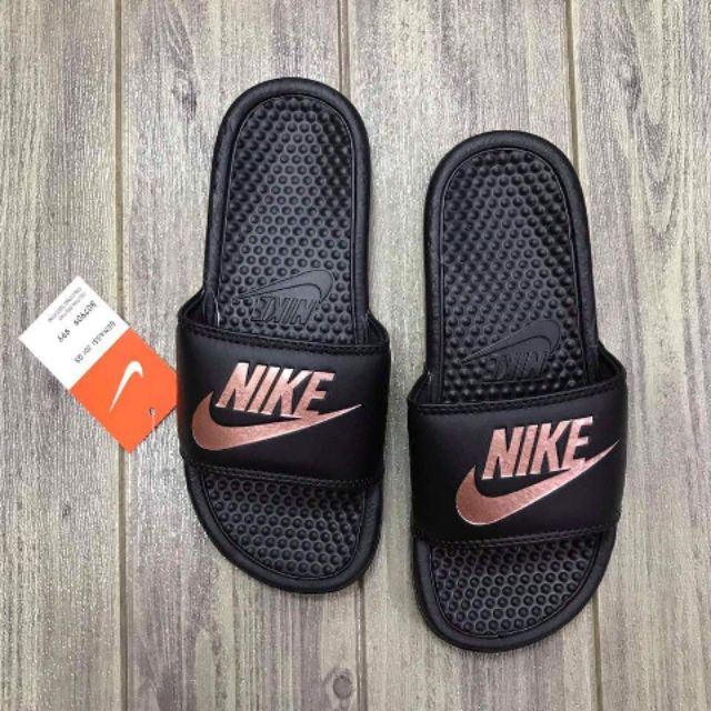 women's nike benassi jdi swoosh slide sandals