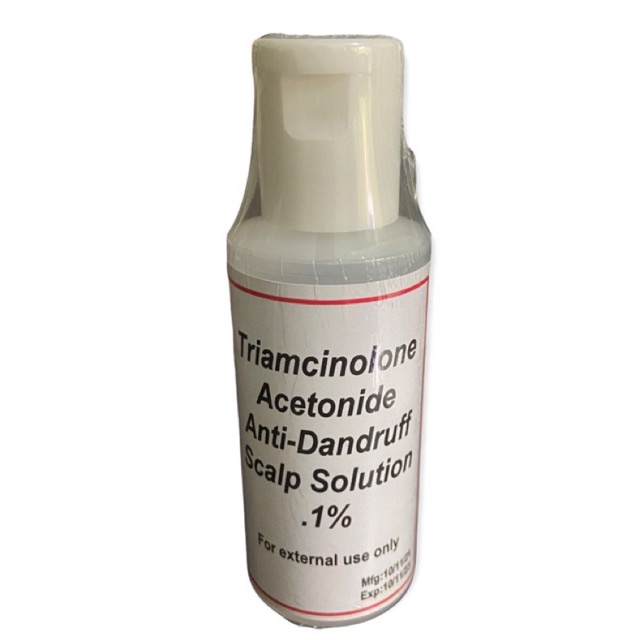 Triamcinolone acetonide .1 antidandruff scalp solution 60ml Shopee
