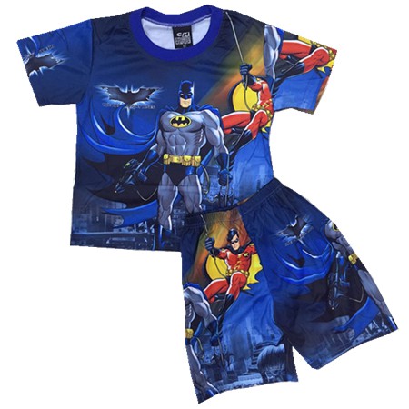 Baby Kids Character/Batman Terno T shirt+Short For Boys Set Clothing |  Shopee Philippines