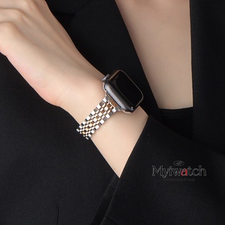 Stainless Steel Strap compatible with iwatch series 8 7 6 5 4 SE 41mm 45mm 49mm 40mm 44mm Metal Link Bracelet for iwatch series 2 3 38mm 42mm Bands Wristband Small waist design