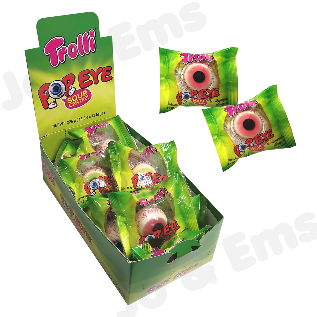 Trolli Pop Eye 18.8g x 12u (EYE BALL GUMMI) Shopee Philippines
