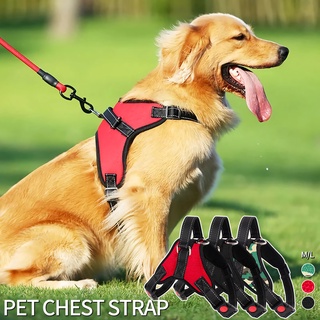 Reflective Dog Harness with Leash Breathable Adjustable Collar Leash Dog Leads Pet Harness WithLeash