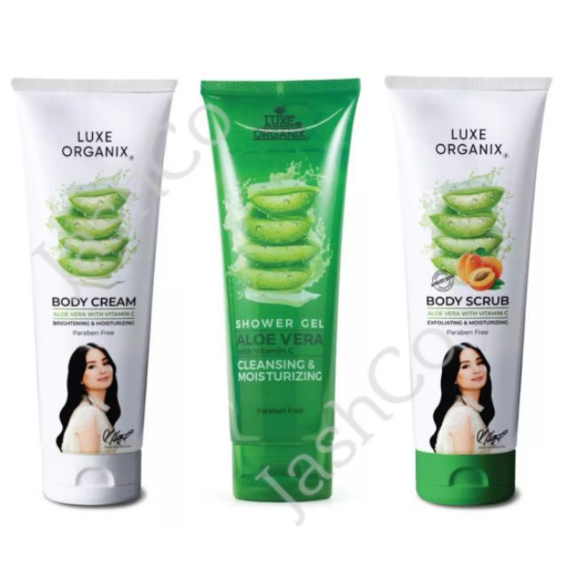 Luxe Organix Body Cream / Shower Gel / Face & Body Scrub Shopee