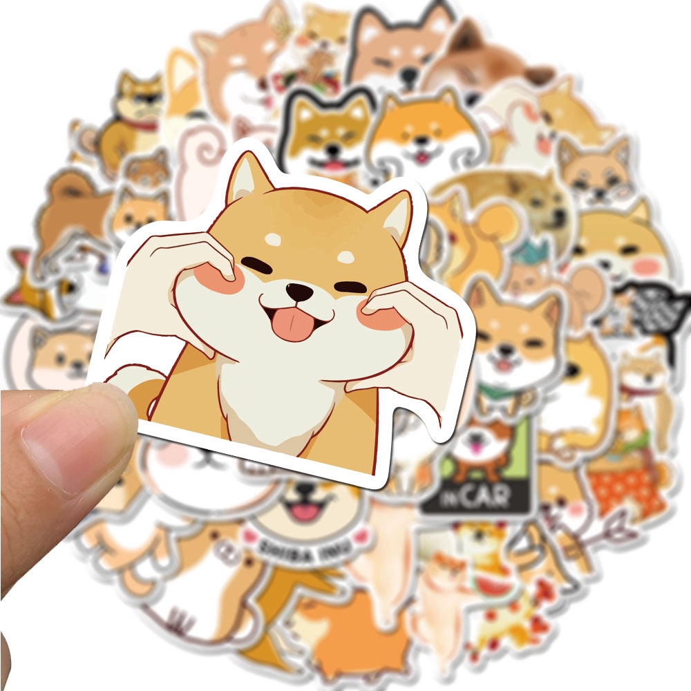 Cute Matte Stickers Kawaii Stickers Shiba Inu Sticker Pack