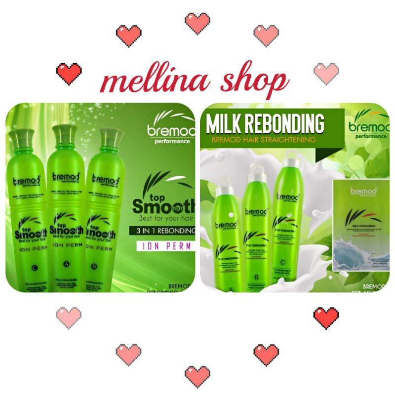Bremod Hair Rebonding Original/Milk 3IN1 Set 1000ML presyo ₱330