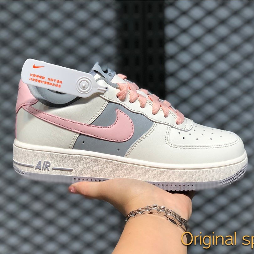 air force 1 grey and pink