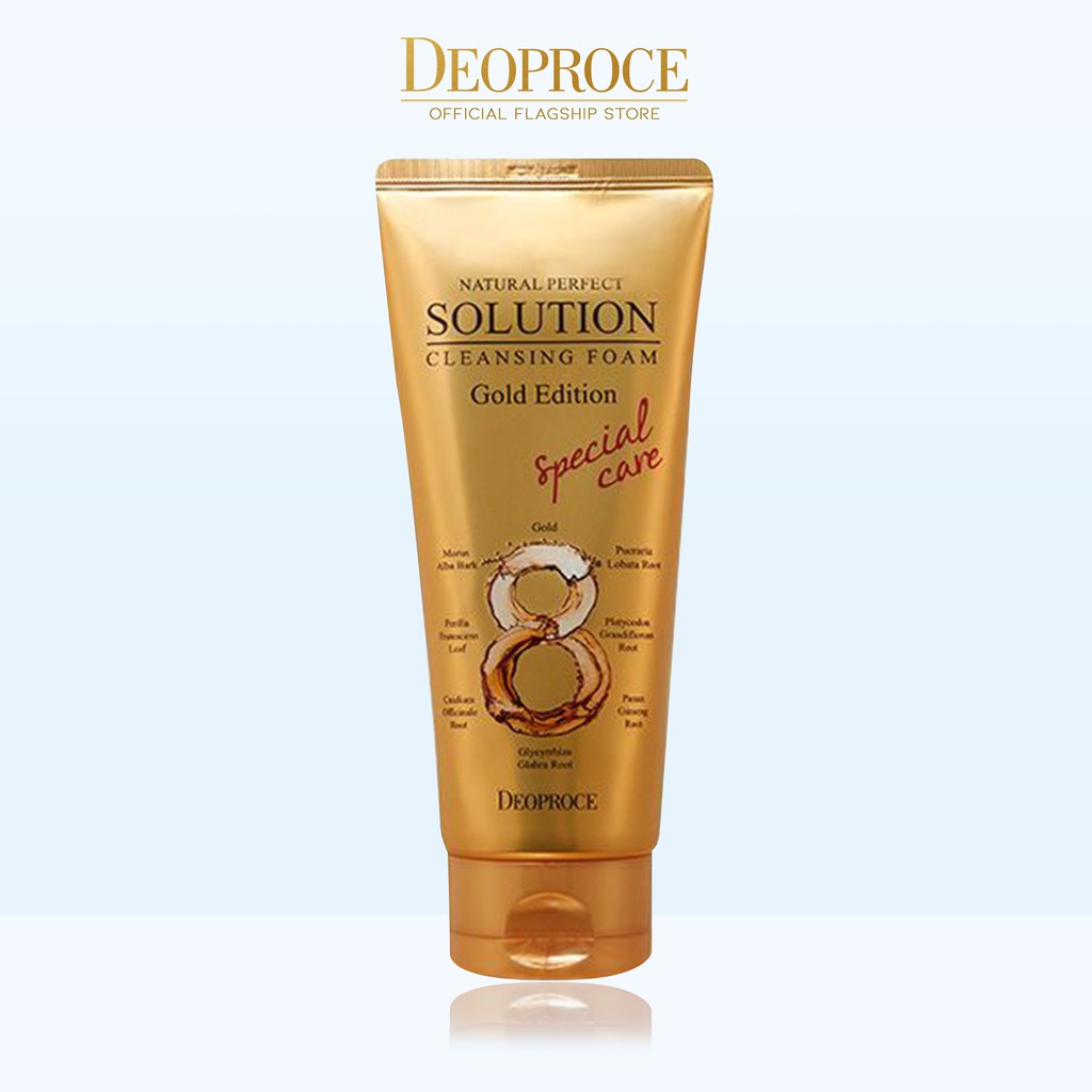 Deoproce Natural Perfect Solution Cleansing Foam Gold Edition Special