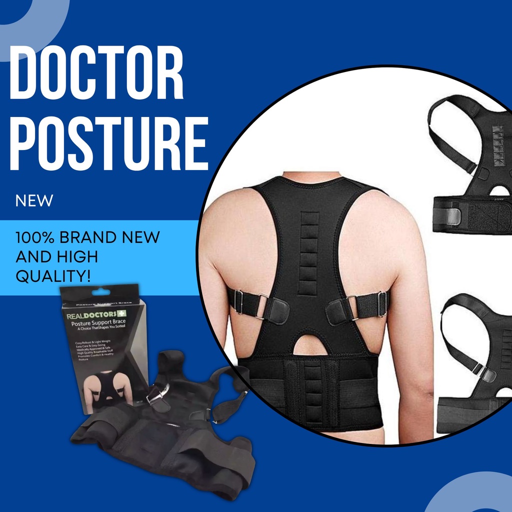 Original Real Doctor Posture Support Brace Corrector Belt Back Brace