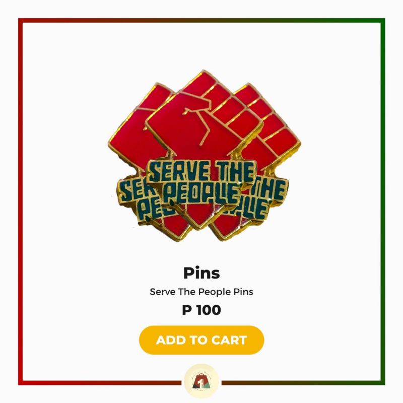 Area ONE - Serve the People Pin
