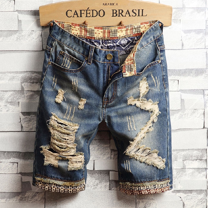 slim jean shorts mens