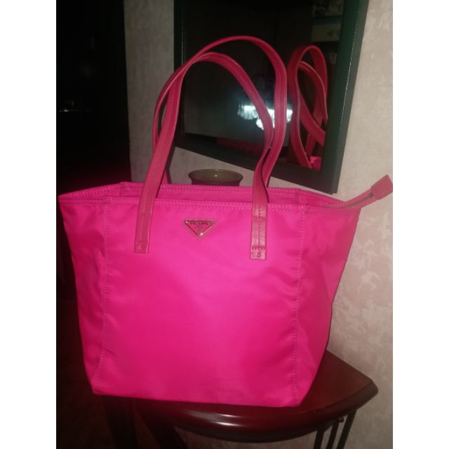 pink prada nylon bag