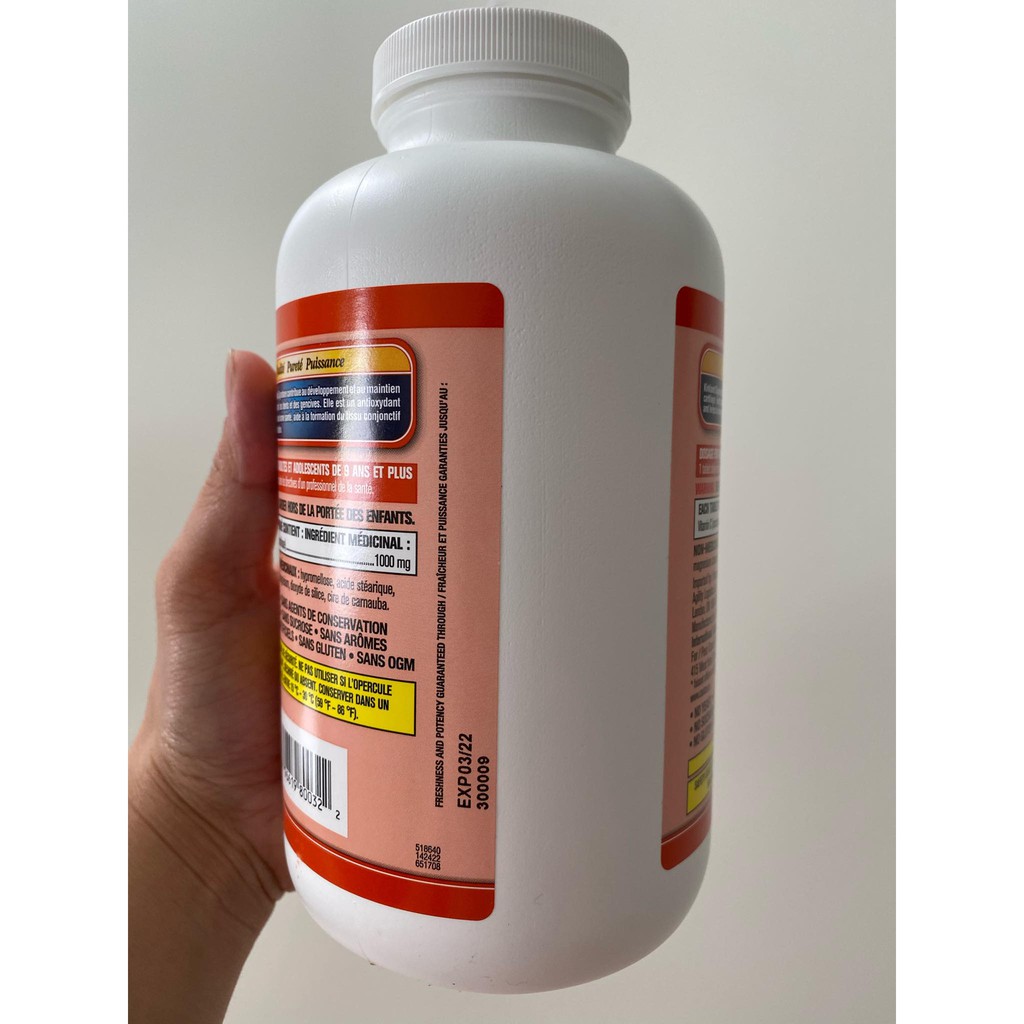 Kirkland Signature Vitamin C 1000 Mg 500 Tablets Shopee Philippines