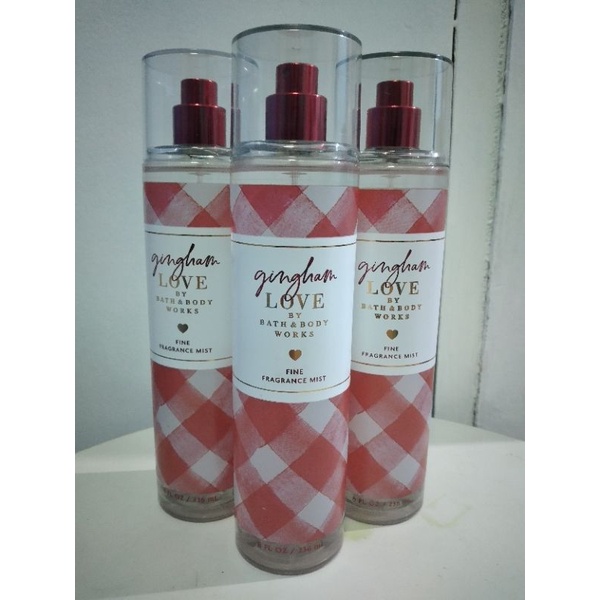 US Original Bath and Body Works Fine Fragrance Mist Gingham Love 236Ml ...