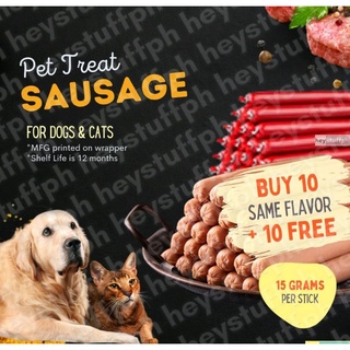 buy 10 same flavor get 10 free 15g Sausage Pet Treat Pet Sausage Treat Pet Snack Dog Treat Cat Treat
