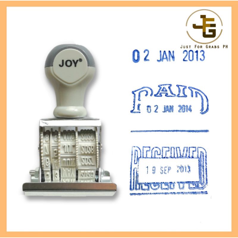 Joy Stamper Date Stamp Paid Stamp Received Stamp Shopee Philippines