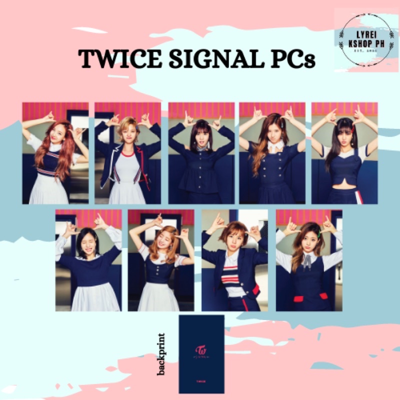 Twice Signal Replicards Signal Ver Kpop Photocard Lomo Card Shopee Philippines