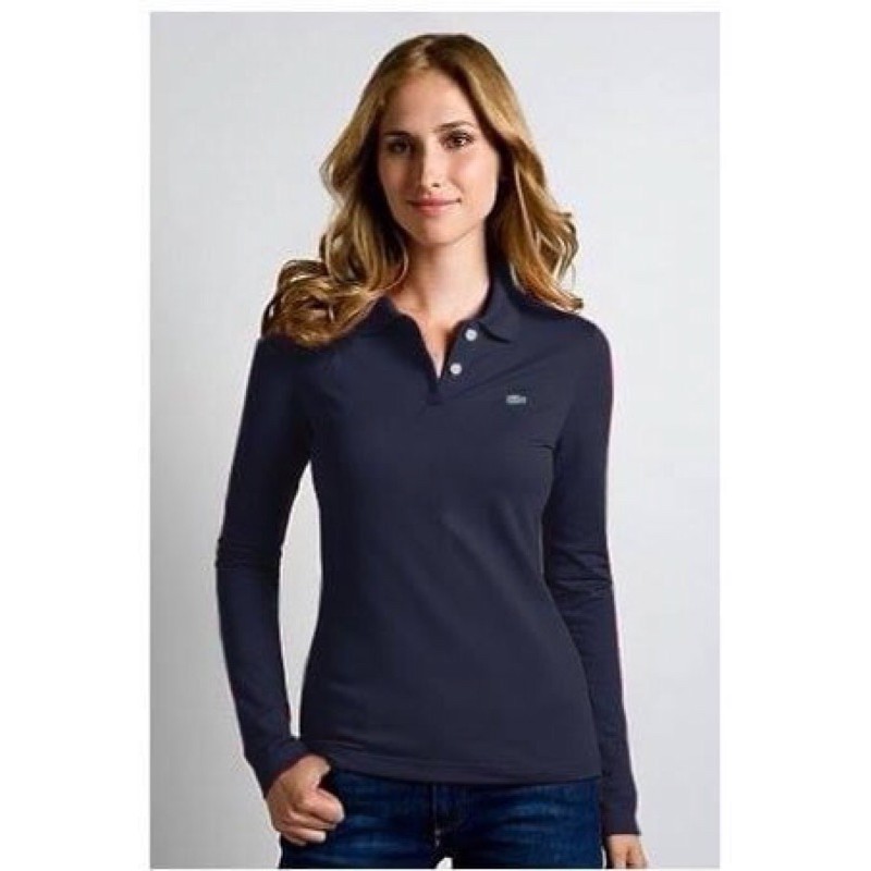 ladies long sleeve polo shirt