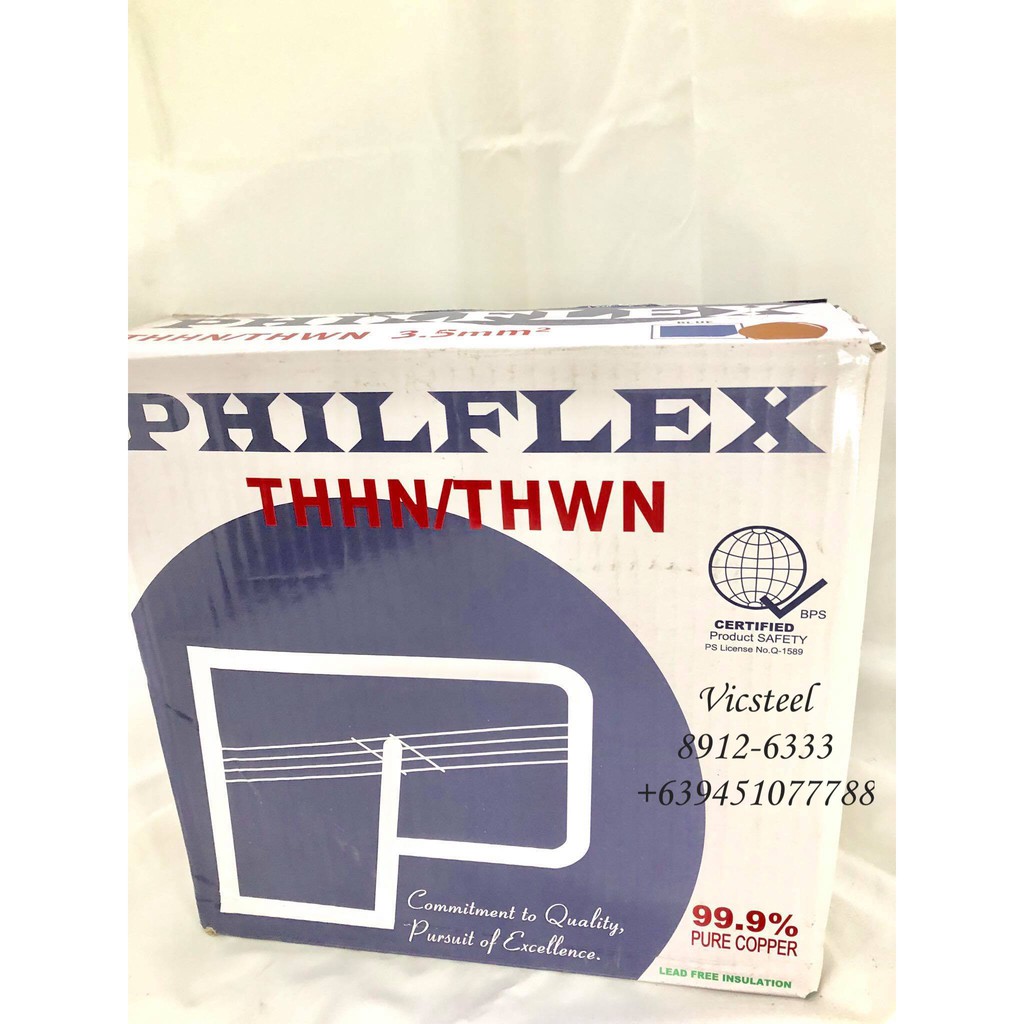 Philflex THHN Wire 2.0 mm2 3.5 mm2 5.5 mm2 stranded 150 meters | Shopee ...