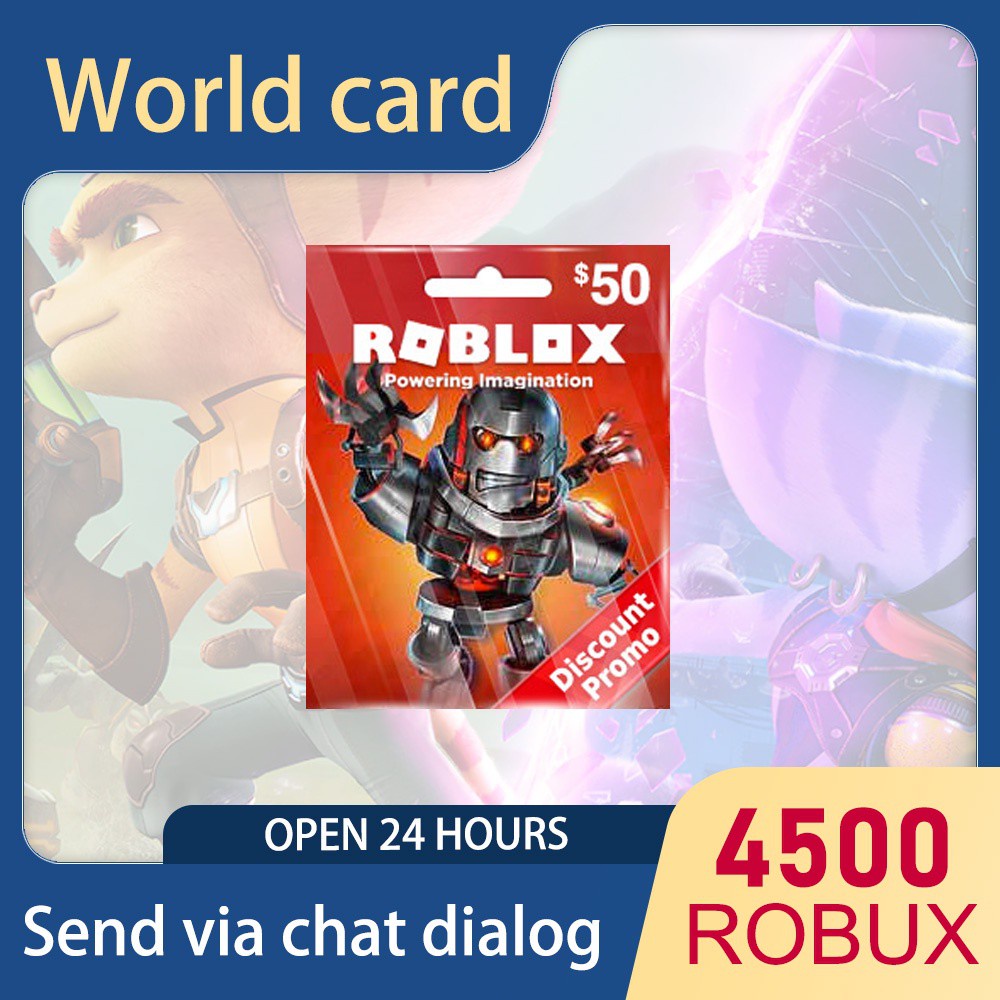 Roblox 50 Usd Gift Card Quick Email Delivery Shopee Philippines - roblox email card