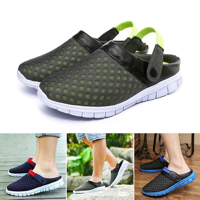 Men Breathable Slippers Hollow out 