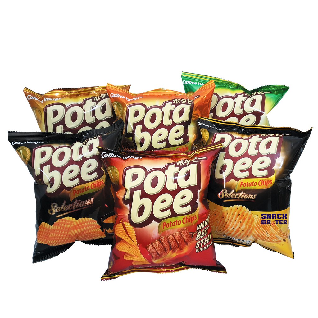 Potabee Potato Chips Snack Potato JUMBO Size Net Gr Shopee Philippines