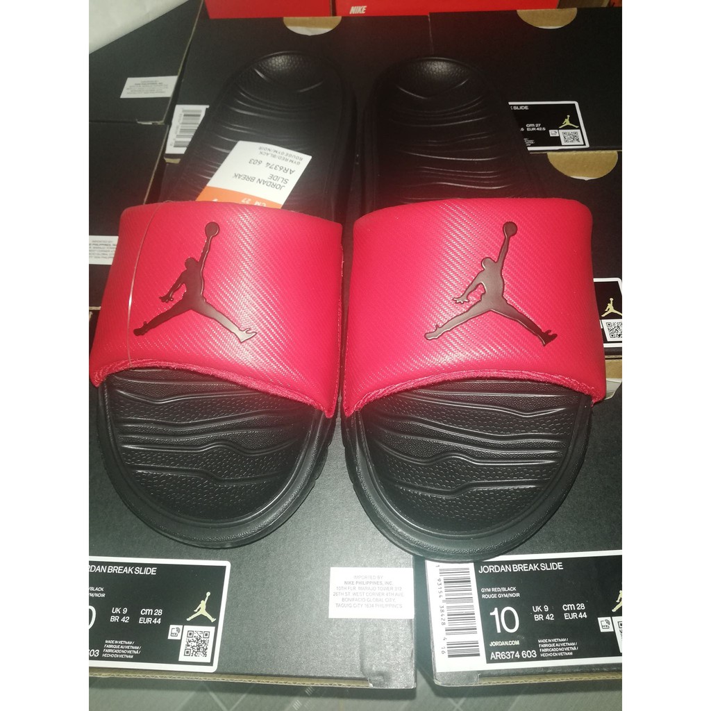 jordan break slide gym red