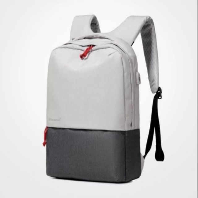 gray laptop bag