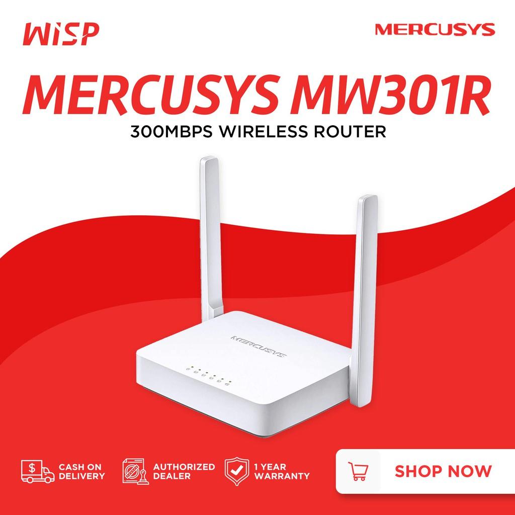 Mercusys Mw301r 300mbps Wireless N Router Two 5dbi Antenna Strong Penetrating Shopee Philippines