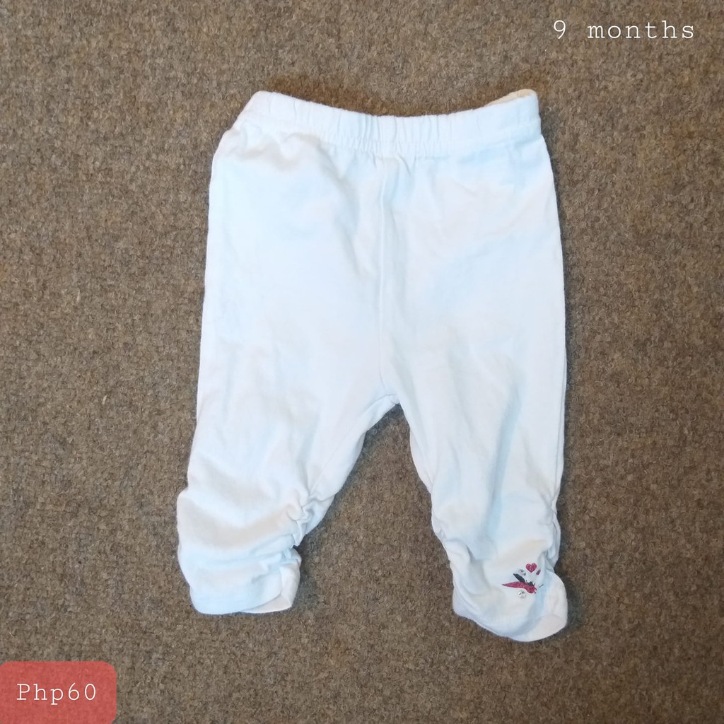baby girl white leggings